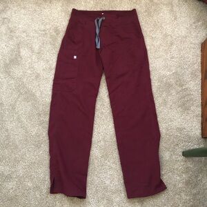 Figs Kade Scrubs in Burgundy